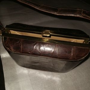 Vintage Bass 'Reptile' Handbag/Clutch